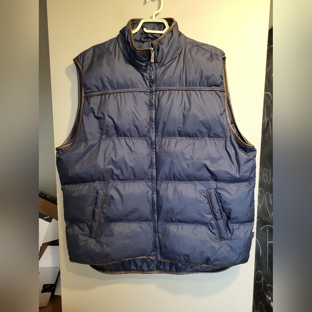 1957 Men's Blue Puffer Vest, Size XL